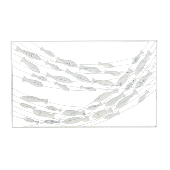 Blue Metal Coastal Wall Decor 24" x 40" x 2"
